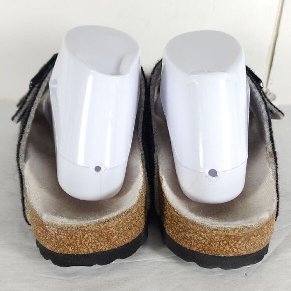 BIRKENSTOCK Arizona Rivet EU41 US L10/M8 Gray Wool Flat Slide Sandals Shoes - Picture 12 of 14